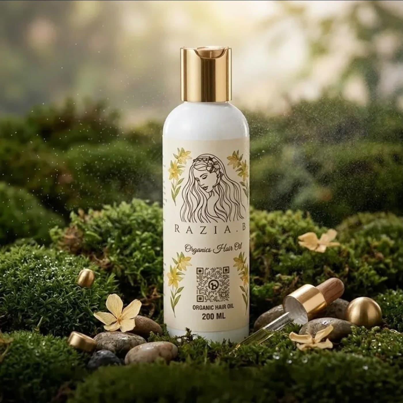 Organic Hair Oil bottle